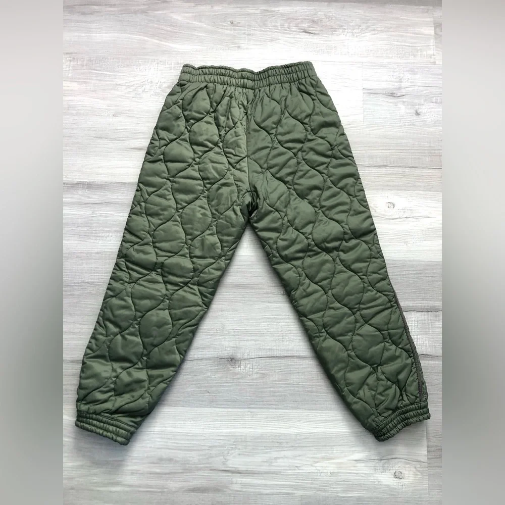 NWOT 19 Cooper Army Green Quilted Jogger Pants - Picture 6 of 6